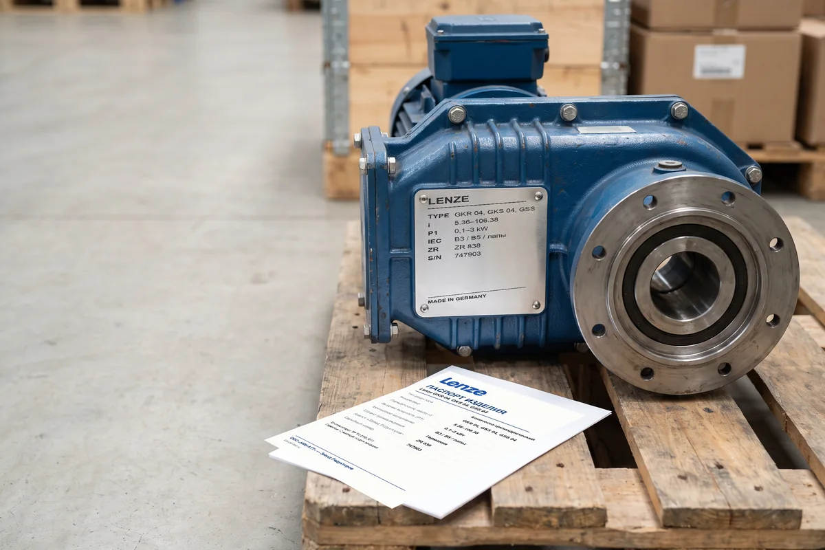Lenze g500-B8000 — коническо-цилиндрический редуктор